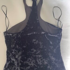 Free People NWT Intimately crushed velvet tank top - Blue Medium